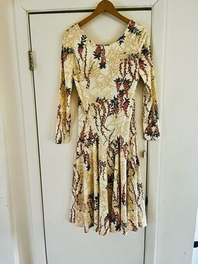sears denim dress Vintage 1970s SEARS US Women's L 14P Blue Cotton Denim Western Shirt Dress Midi